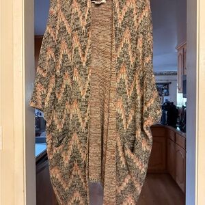 Ariat Women's Chevron Cardigan - Gray, Orange, Cream